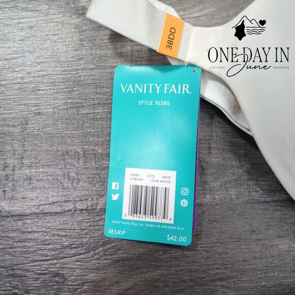 Vanity Fair Beauty Back Full Figure Bra Size 38DD - Picture 2 of 3